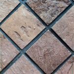 آجرکف 20 در 20 رستیک قهوه ای