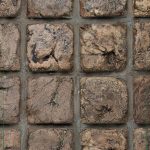 آجرکف 10 در 10 رستیک قهوه ای