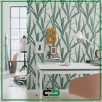 کاغذ ديواري راش طرح green-leaves - Image 2
