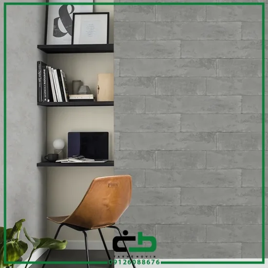 کاغذ ديواري راش طرح stone-optic-light-grey - Image 4