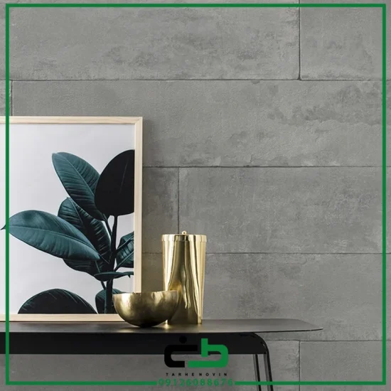 کاغذ ديواري راش طرح stone-optic-light-grey - Image 5