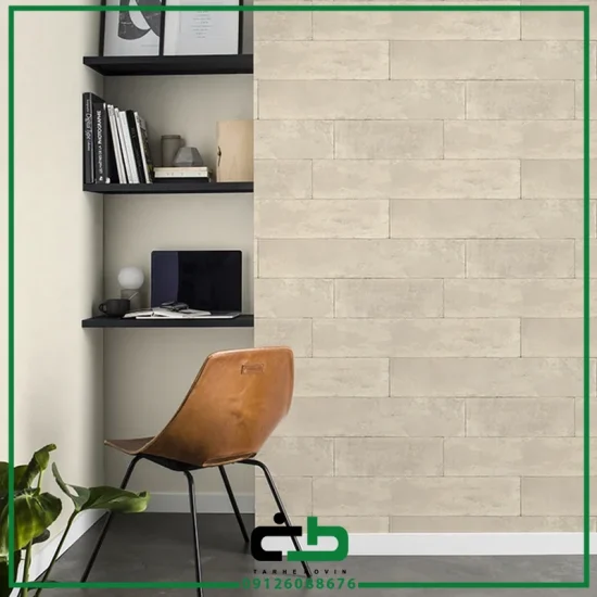 کاغذ ديواري راش طرح stone-optic-light-grey - Image 7
