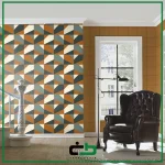 کاغذ ديواري راش طرح graphic-leather