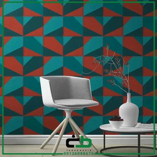 کاغذ ديواري راش طرح graphic-leather - Image 5