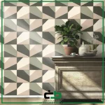 کاغذ ديواري راش طرح graphic-leather - Image 6