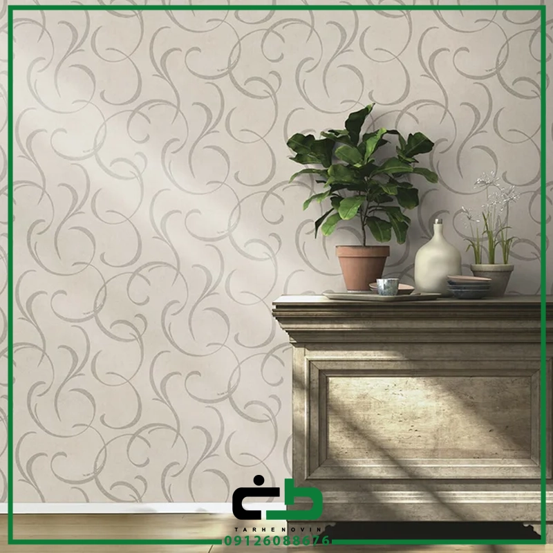 کاغذ ديواري راش طرح vintage-tendril - Image 3