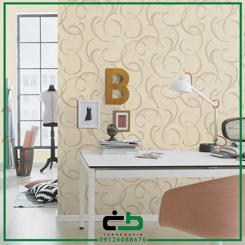 کاغذ ديواري راش طرح vintage-tendril - Image 4