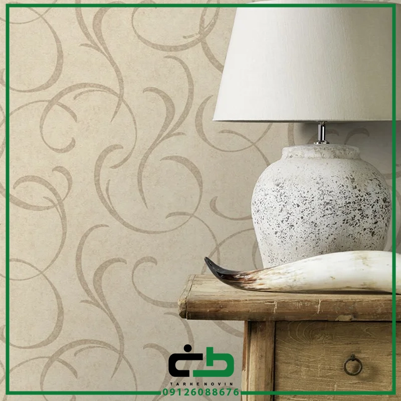 کاغذ ديواري راش طرح vintage-tendril - Image 6