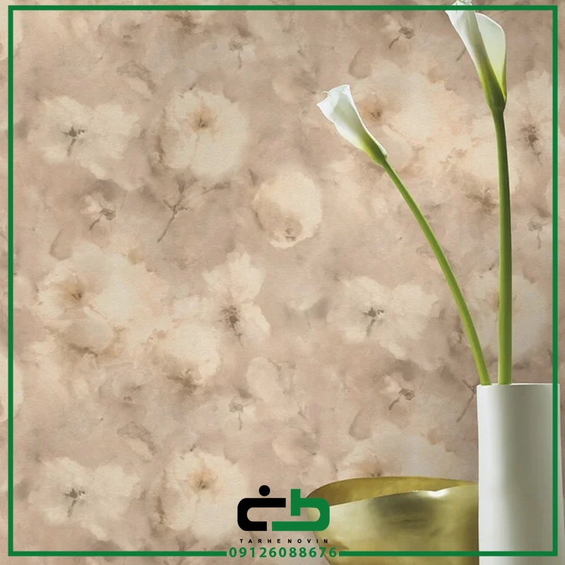 کاغذ ديواري راش طرح watercolor-flowers - Image 8