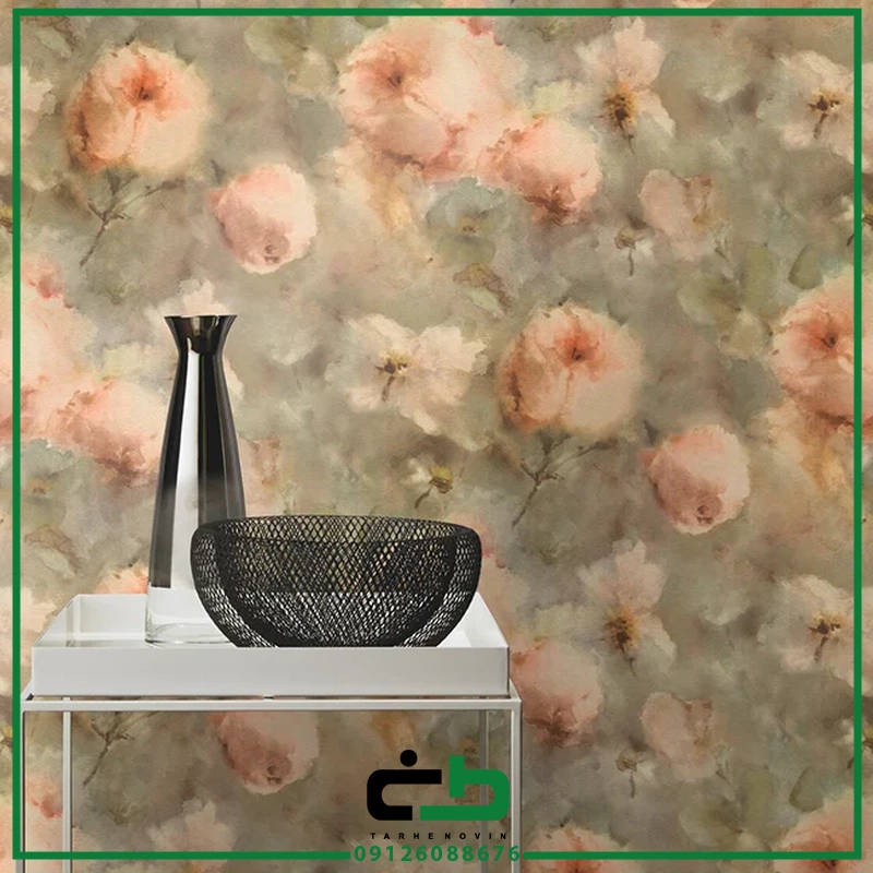 کاغذ ديواري راش طرح watercolor-flowers - Image 10