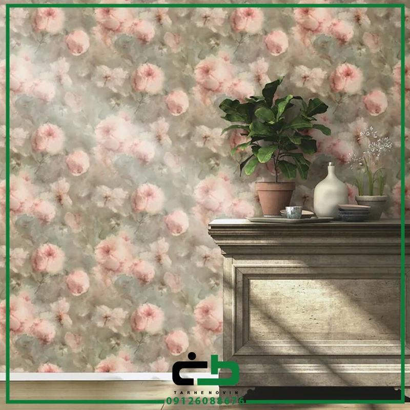 کاغذ ديواري راش طرح watercolor-flowers - Image 14