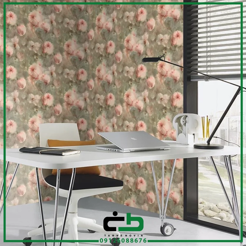 کاغذ ديواري راش طرح watercolor-flowers - Image 16