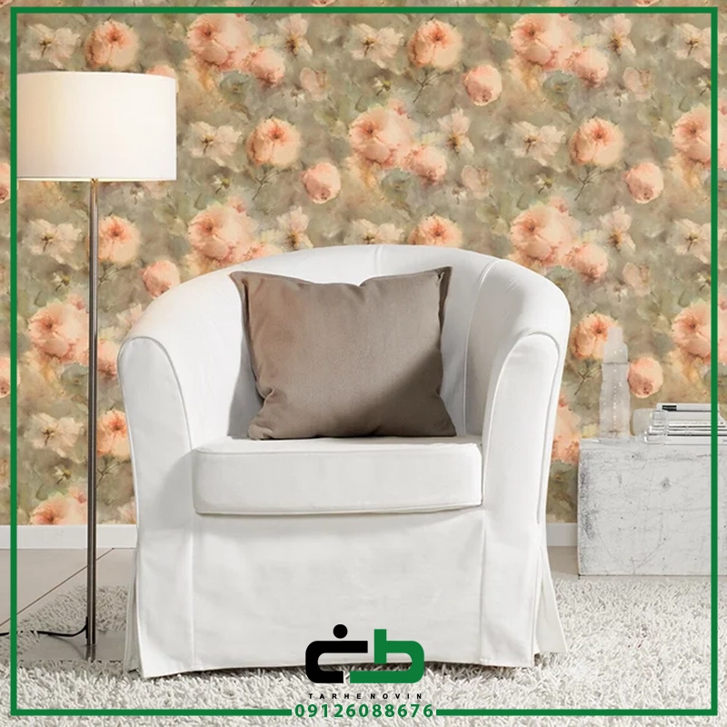 کاغذ ديواري راش طرح watercolor-flowers - Image 19