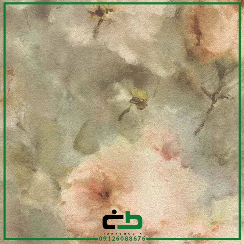کاغذ ديواري راش طرح watercolor-flowers - Image 23