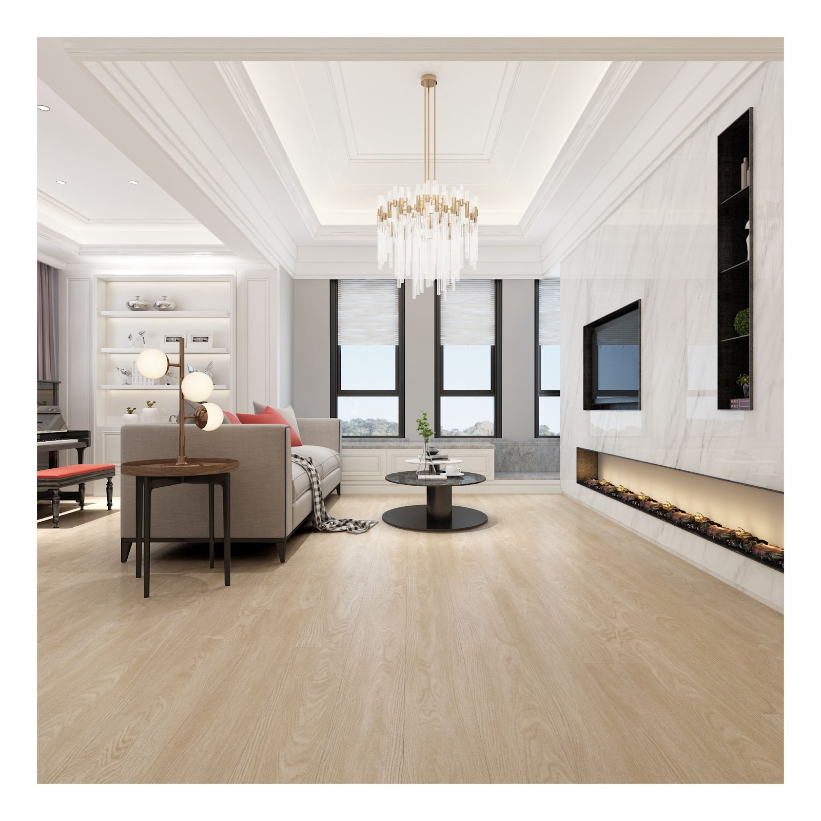 کف ضد آب SPC نصب و نگهداری آسان