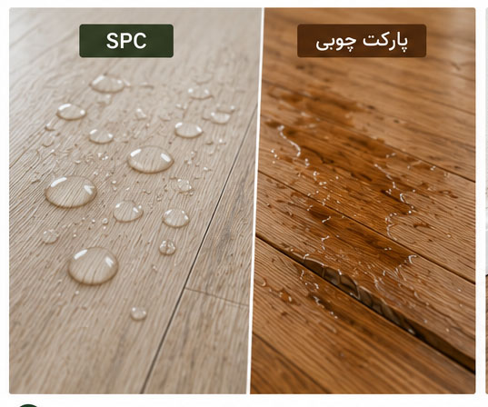 مقایسه کفپوش SPC و پارکت در محیط مرطوب شمال کشور